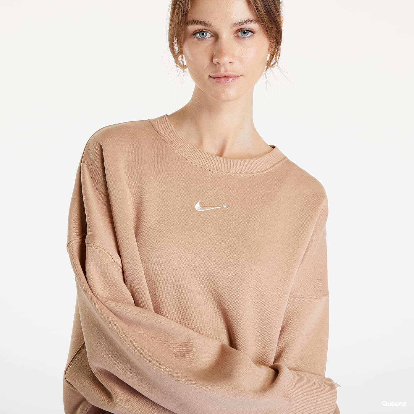 Hoodies and sweatshirts  Nike Sportswear Phoenix Fleece Crew-Neck Sweatshirt Beige