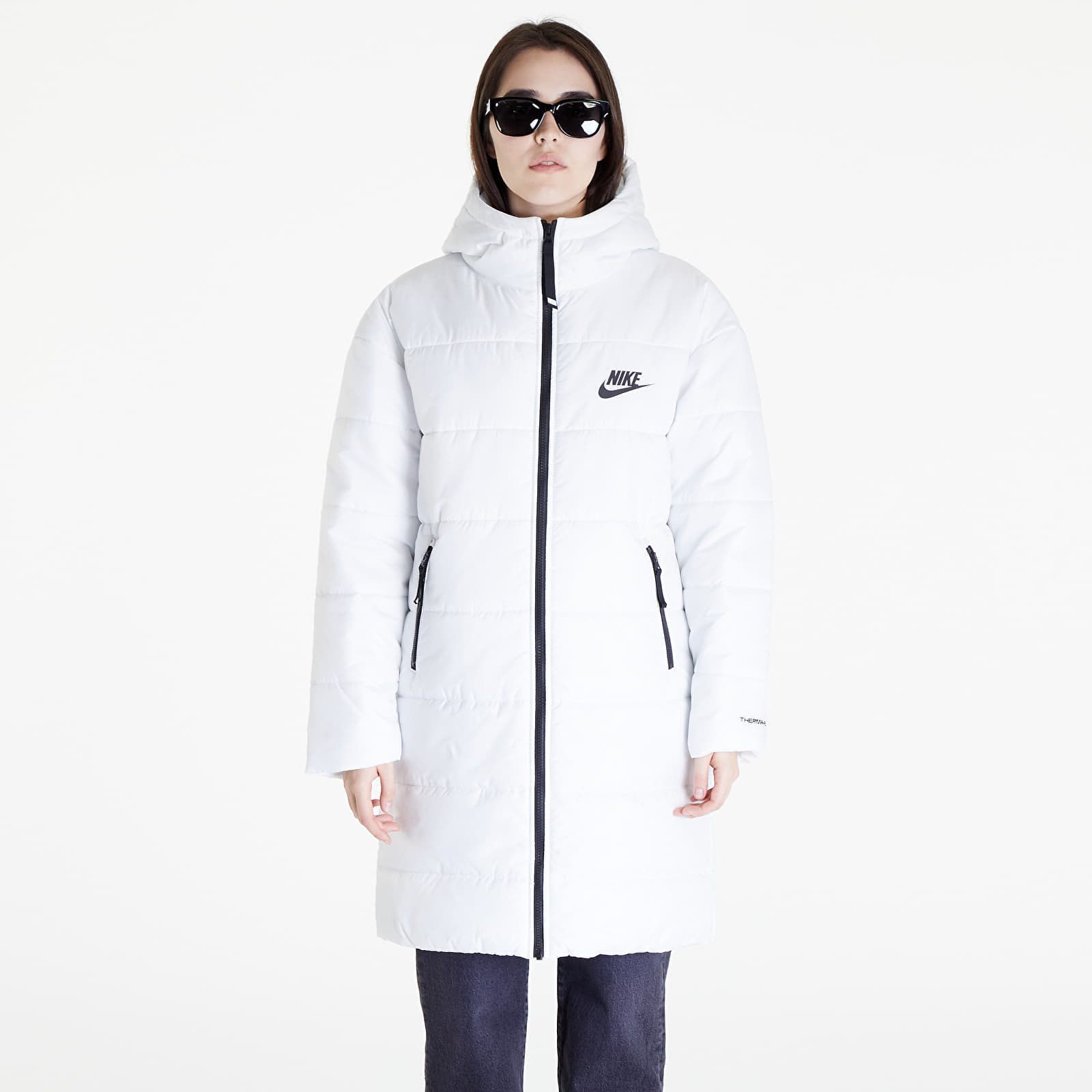 White and Nike Jackets Queens Coats | Therma-FIT Repel Jacket