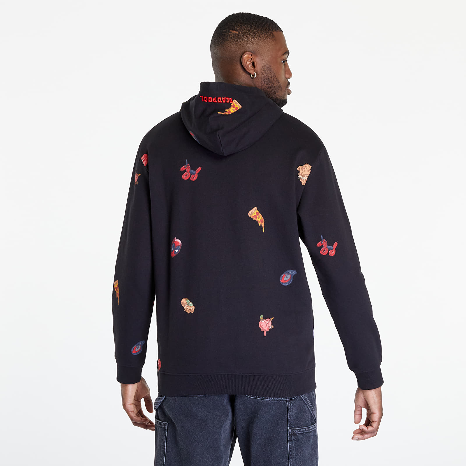 Mikiny DC x Deadpool All Over Hoodie Black