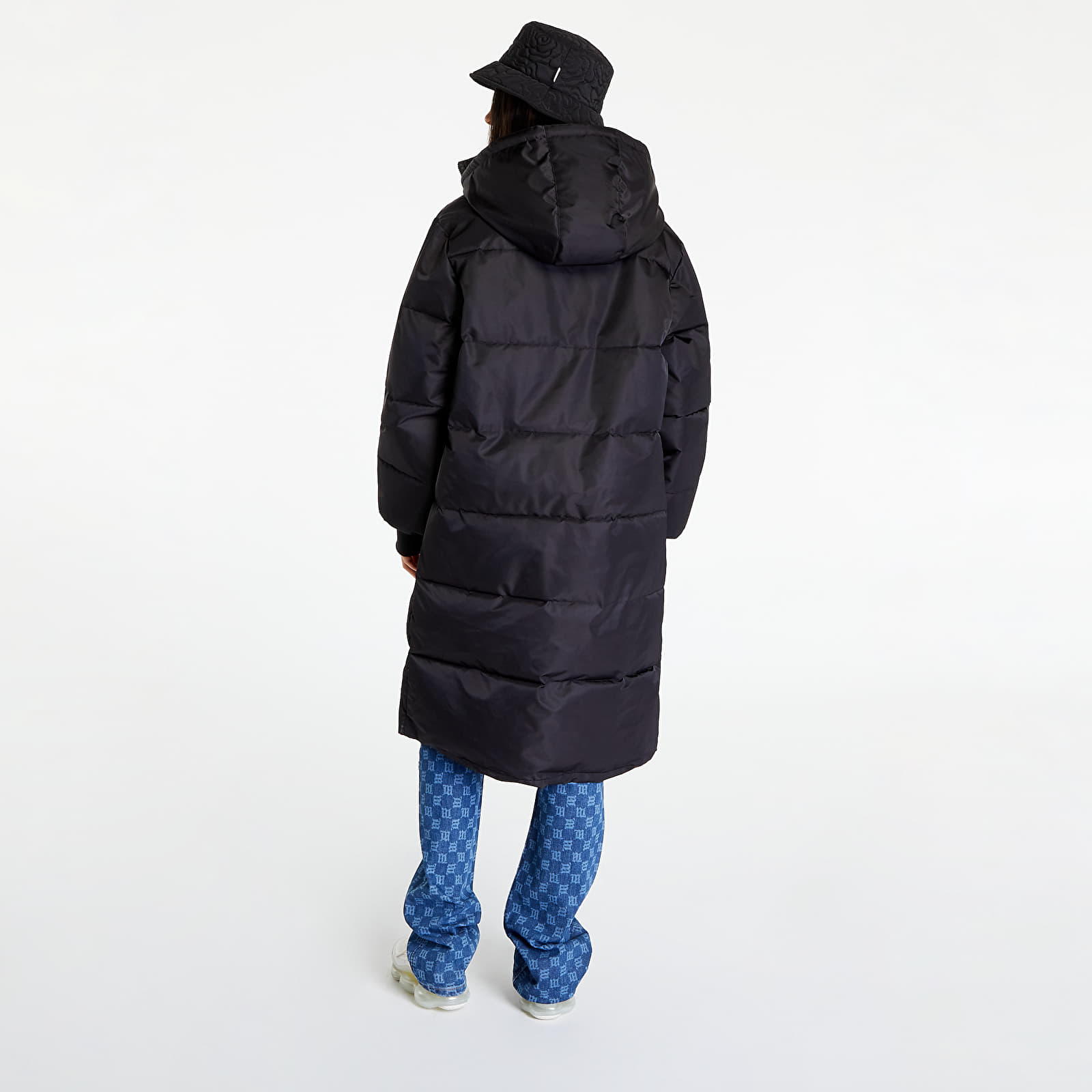 Jacken Sixth June Long Puffer With Hood Black
