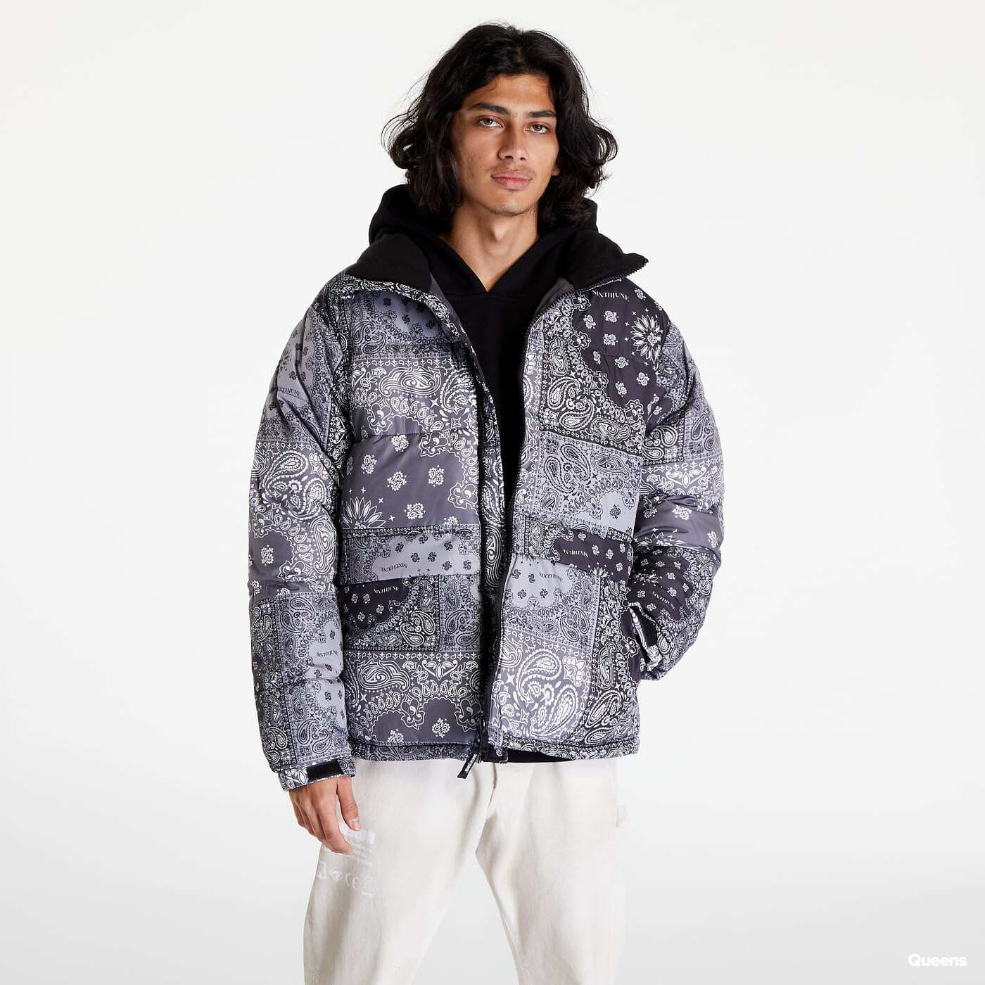 Jackets Sixth June Patchwork Bandana Down Jacket Black/ Grey