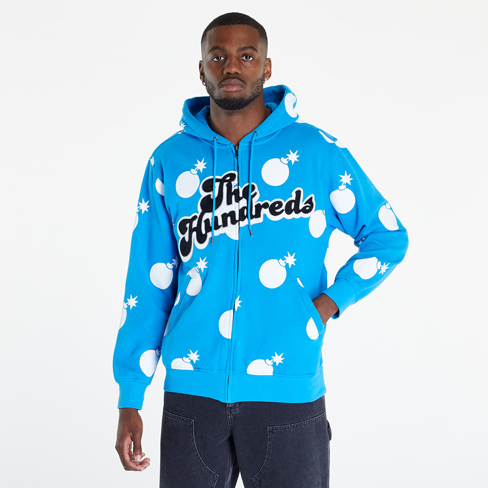 Blue hundreds hoodie shop