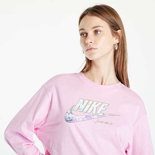 T-shirts Nike Sportswear Women's Long-Sleeve T-Shirt Pink | Queens