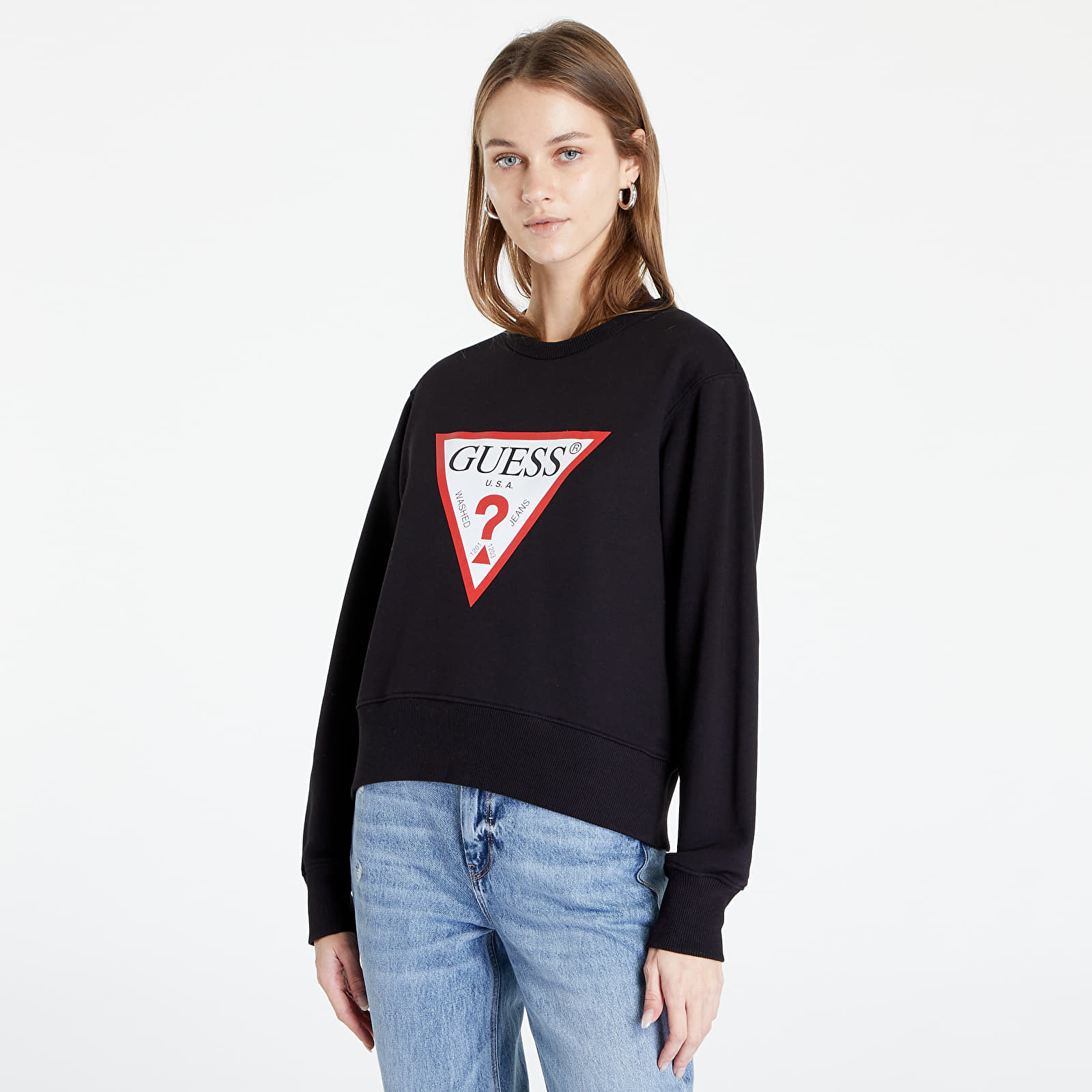 Guess roy flc sale crew neck sweatshirt