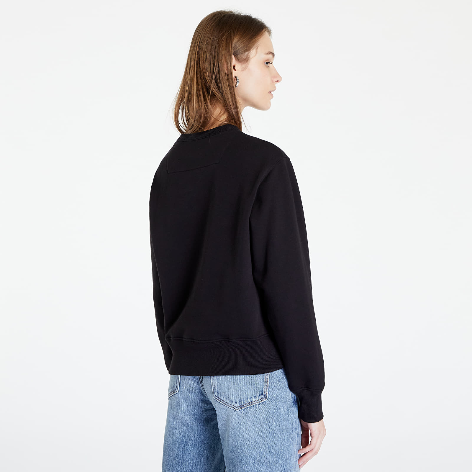 Hættetrøjer og sweatshirts GUESS Triangle Logo Crew-Neck Sweatshirt Black