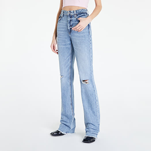Blugi GUESS 80S Straight Jeans Blue