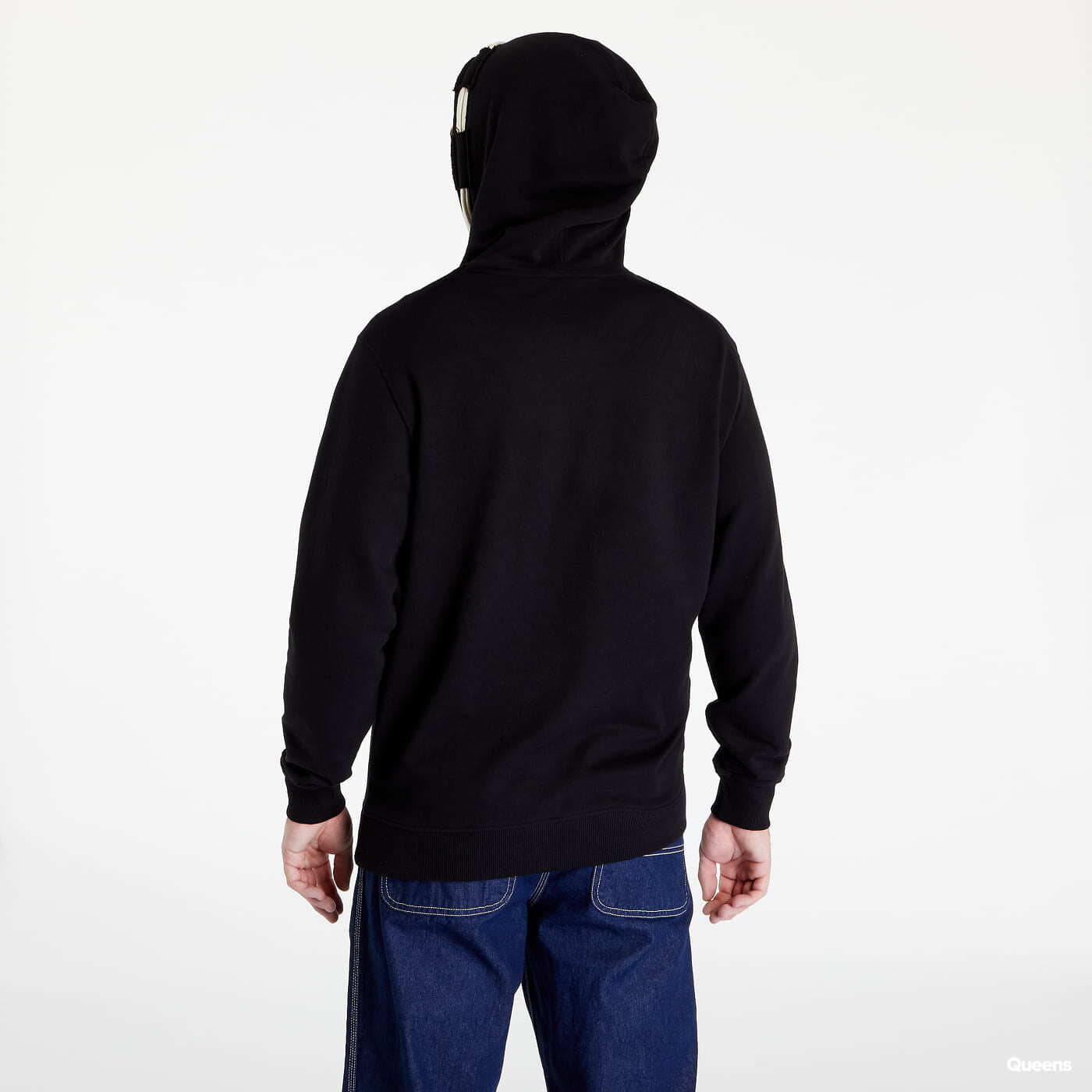 Mikiny GUESS Zadok Fleece Hoodie Black