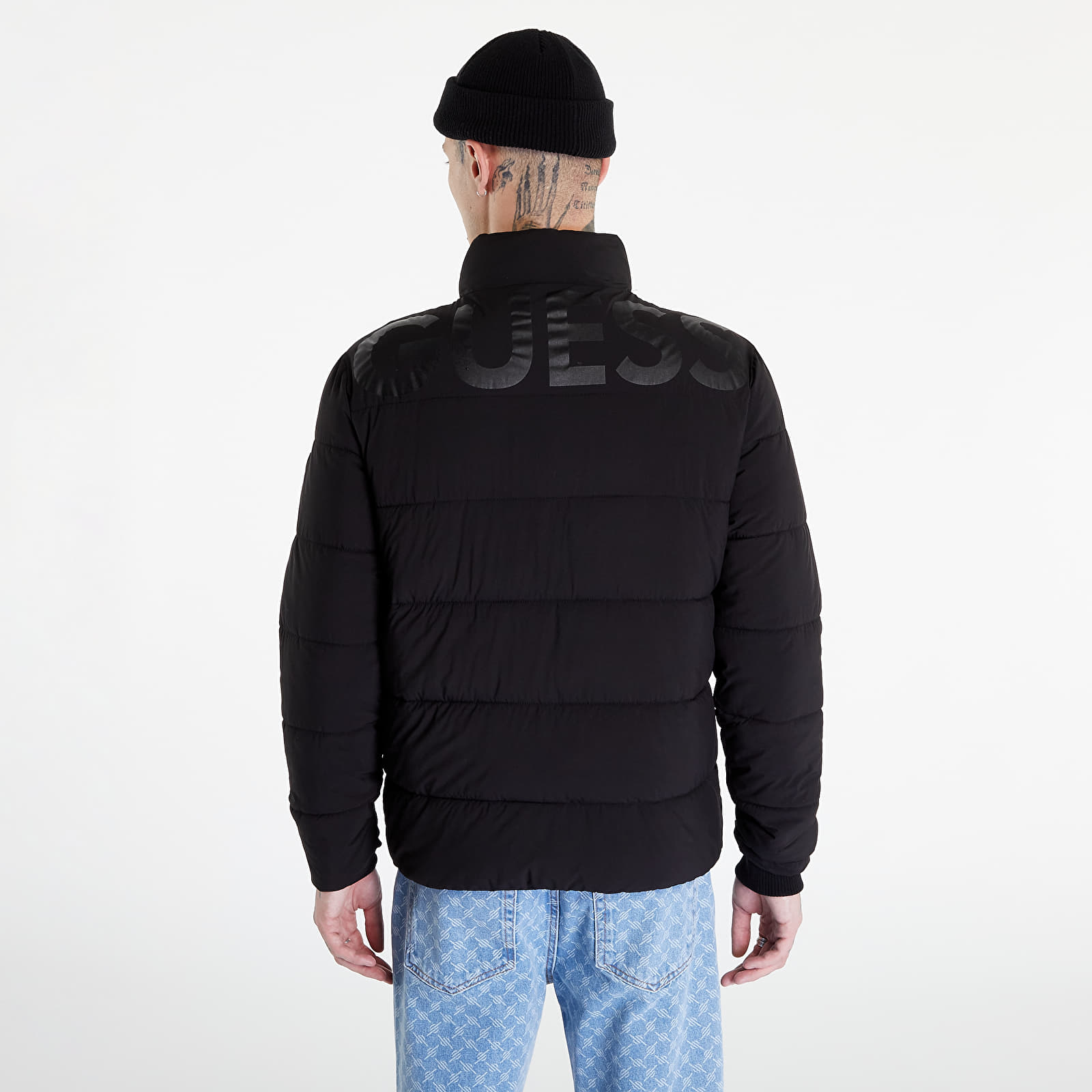 Kurtki GUESS Stretch Puffa Jacket Black