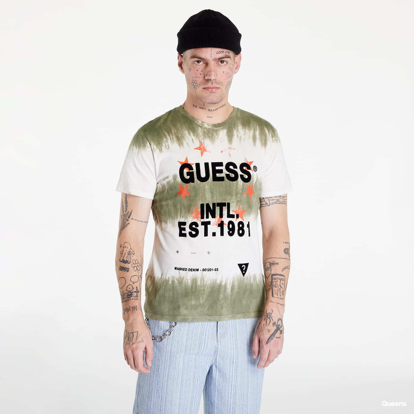 Tie dye guess shirt outlet