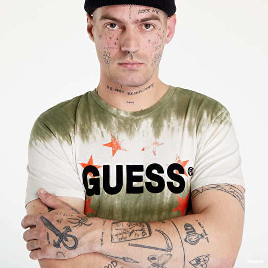 Green guess deals t shirt