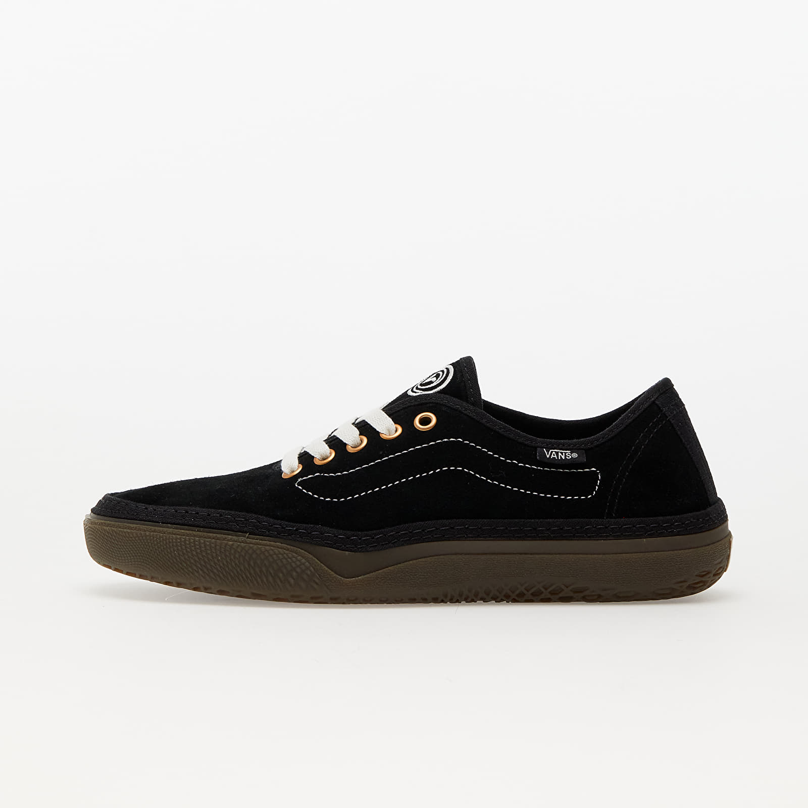 Adidași și pantofi pentru bărbați Vans Circle Vee SE Suede Black/ Gum