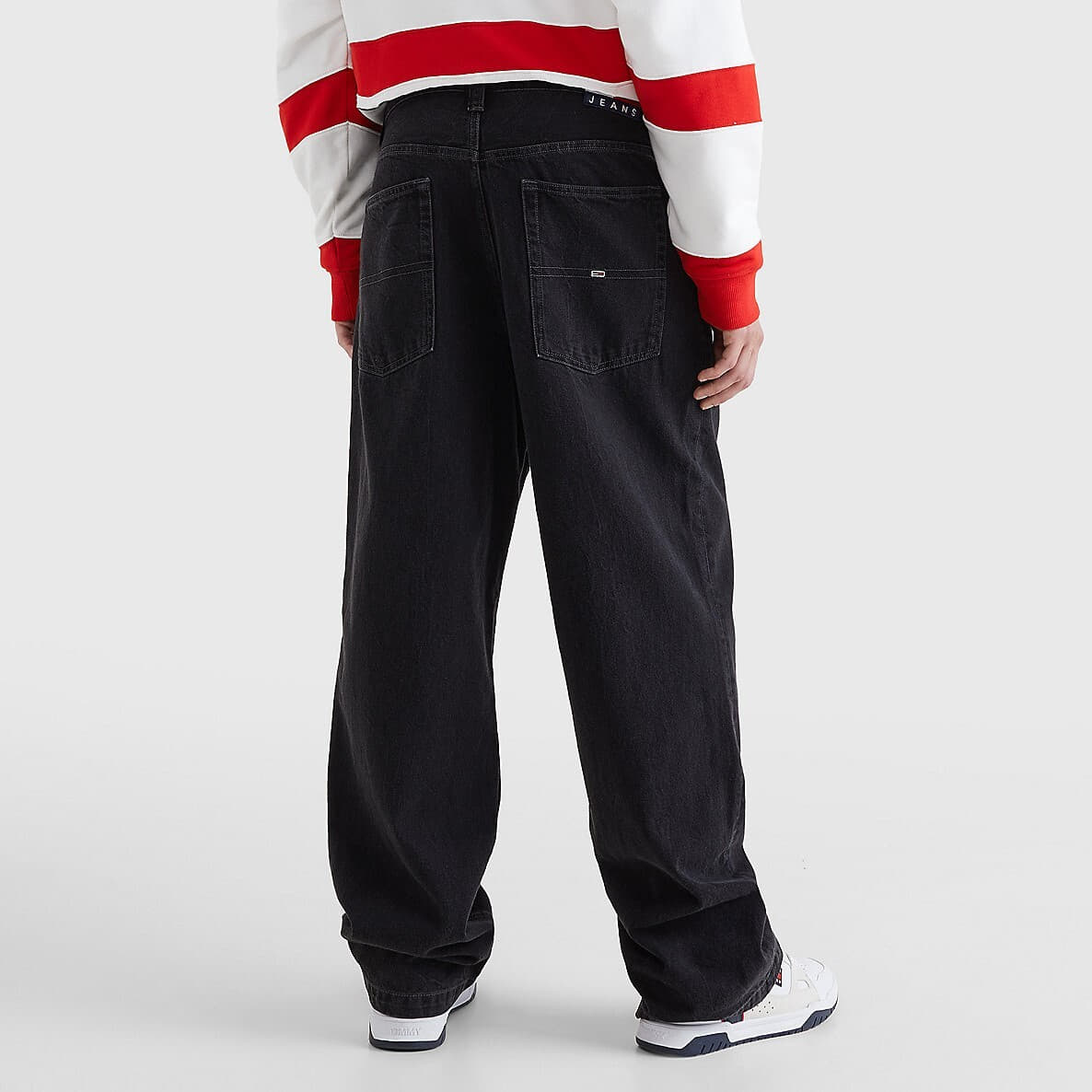 Kalhoty TOMMY JEANS Aiden Baggy Pants Black