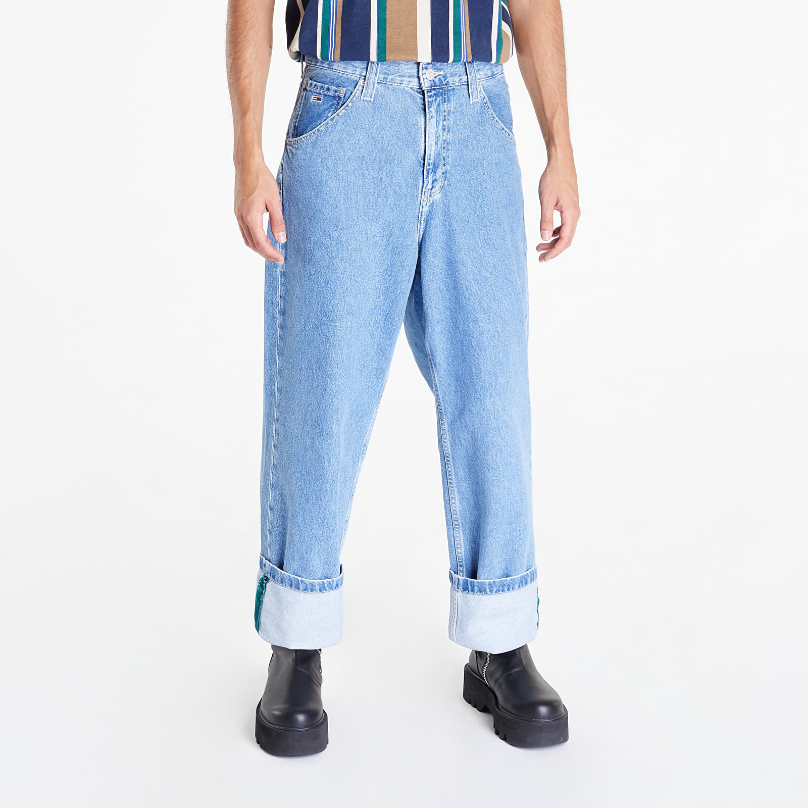 Kalhoty TOMMY JEANS Aiden Baggy Pants Blue