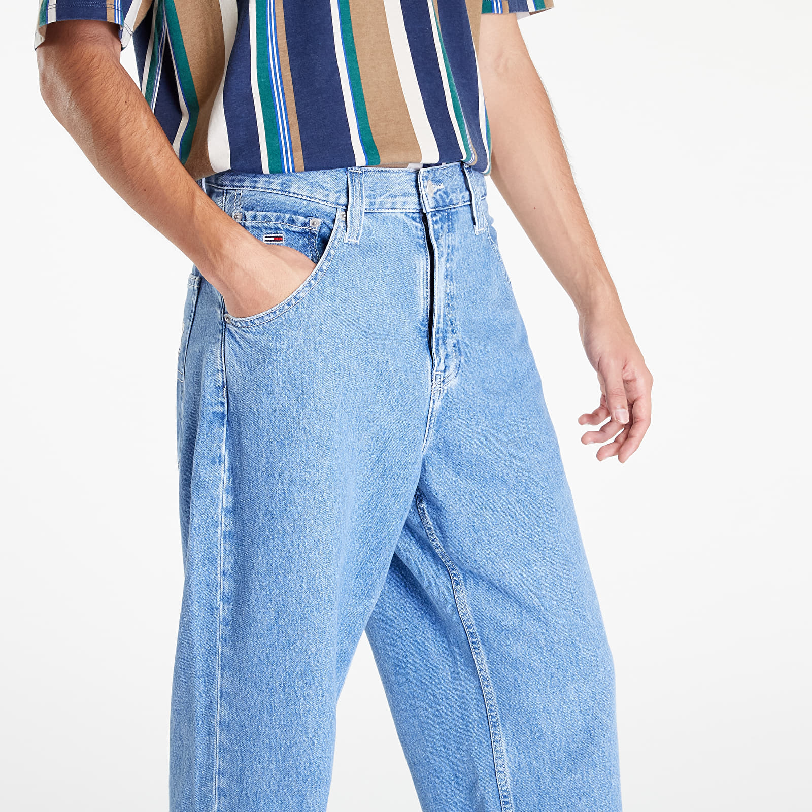 Kalhoty TOMMY JEANS Aiden Baggy Pants Blue