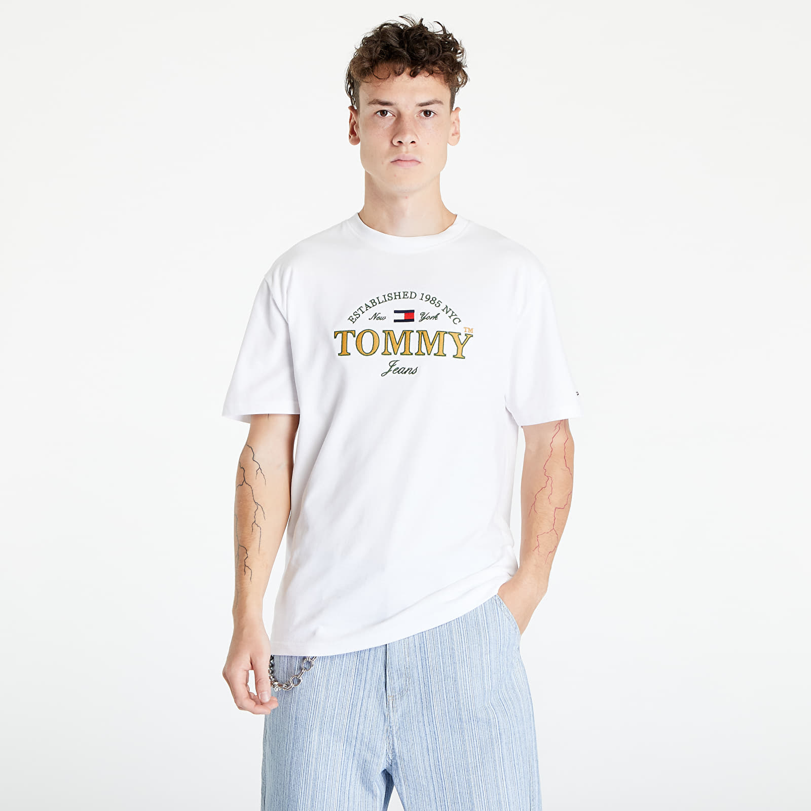 Tricouri TOMMY JEANS Clasic Modern Prep T-Shirt White