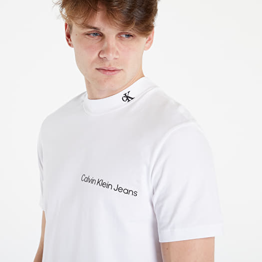 T-Shirts CALVIN KLEIN JEANS Off Placed Instituti Bright White | Queens | V-Shirts