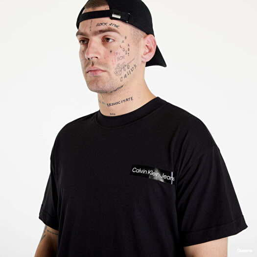 Calvin klein black tee discount