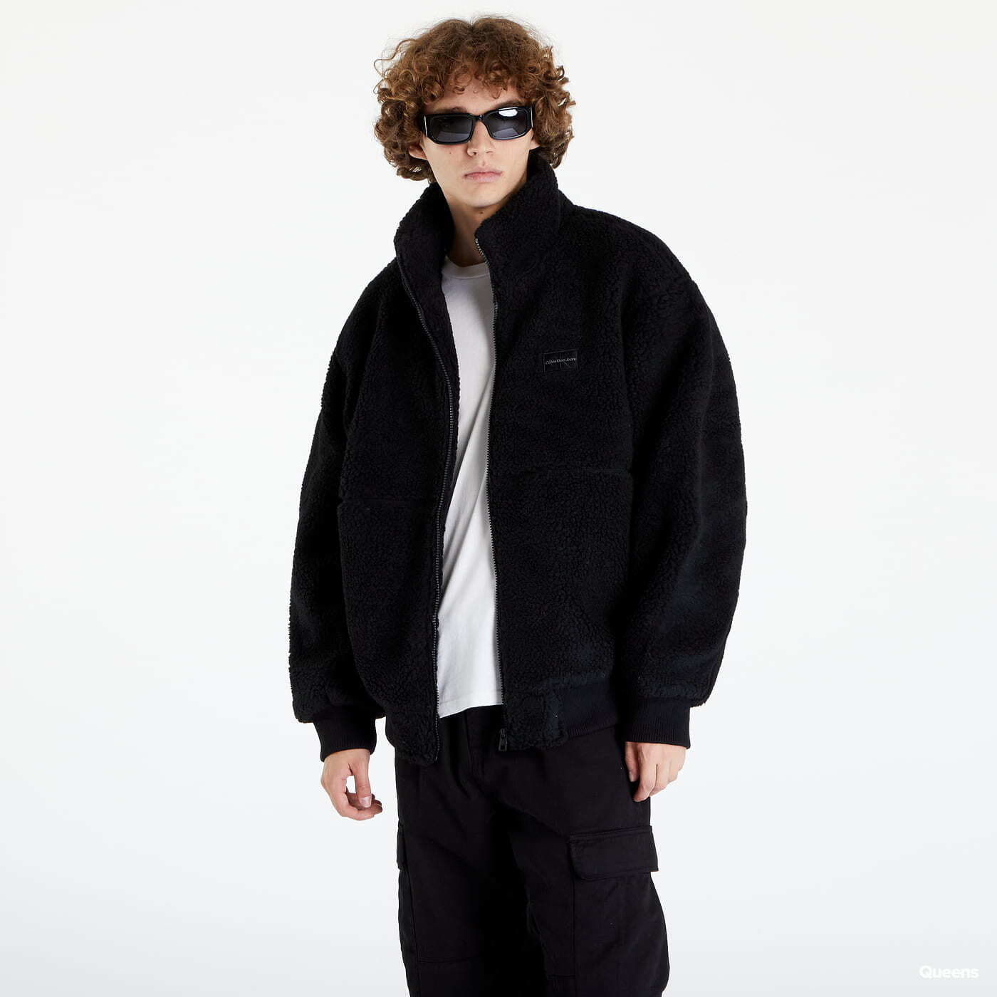 Jackets CALVIN KLEIN JEANS Sherpa Jacket Black Queens