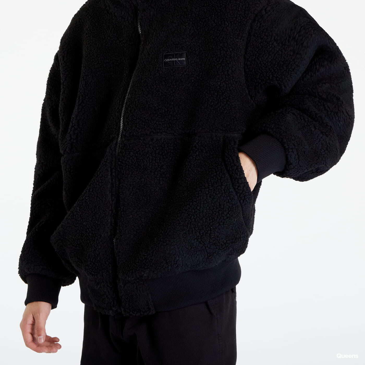 Jackets CALVIN KLEIN JEANS Sherpa Jacket Black Queens