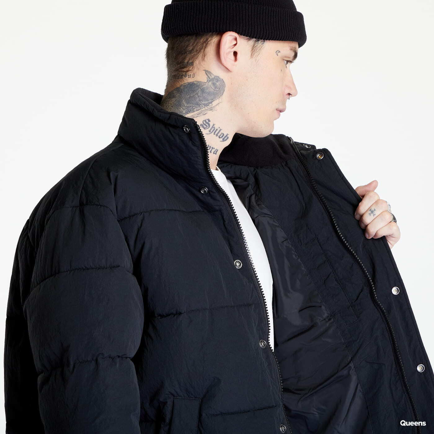 Geci și paltoane Calvin Klein Jeans Badge Oversized Puffer Black