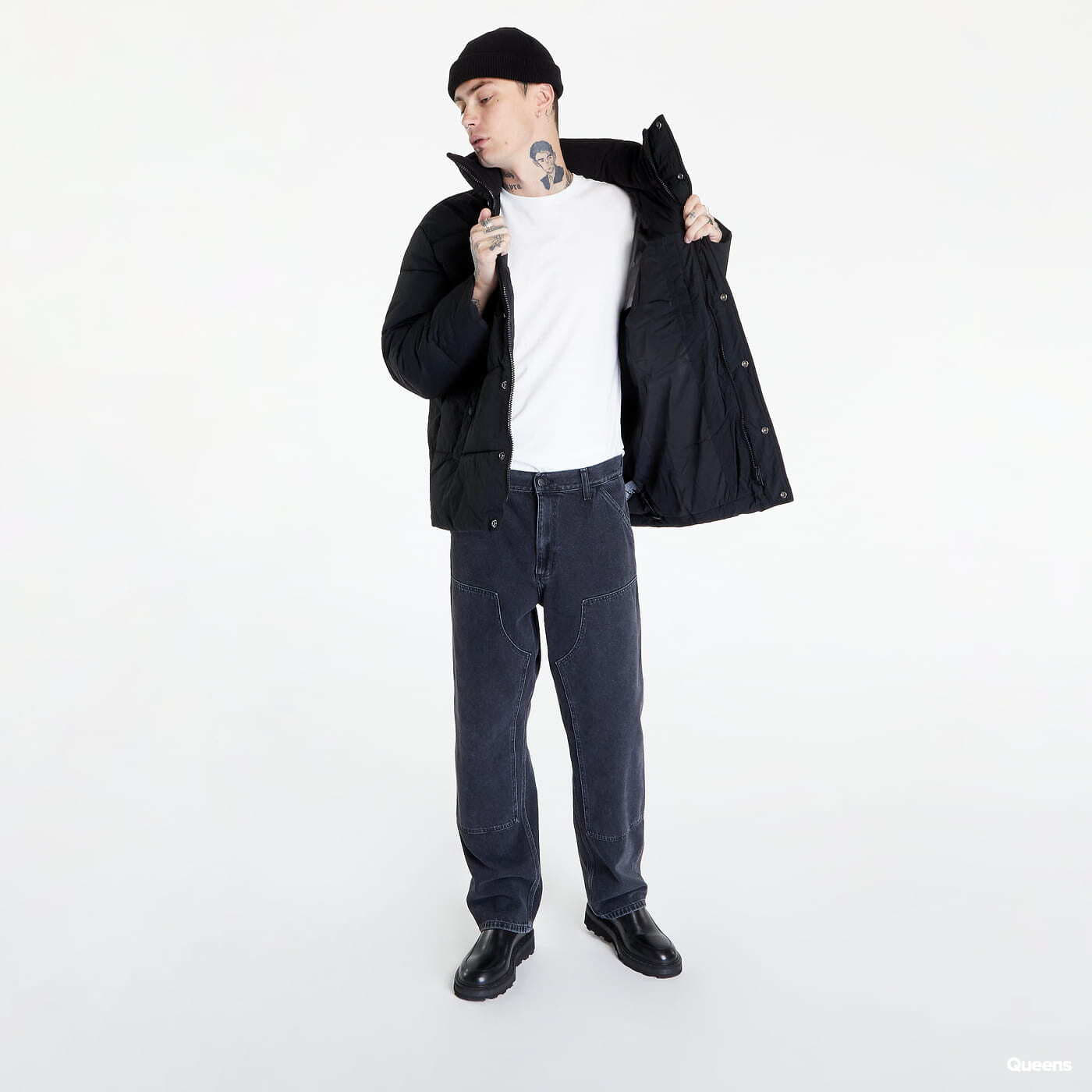 Geci și paltoane Calvin Klein Jeans Badge Oversized Puffer Black