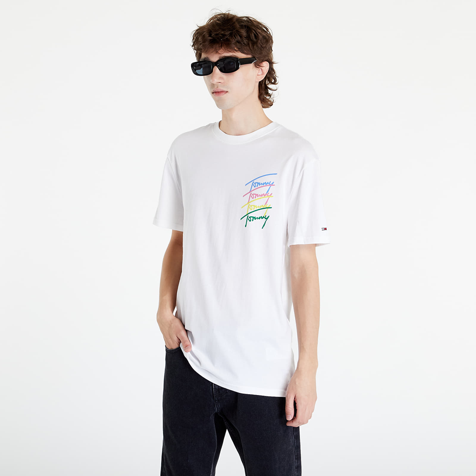 Tricouri TOMMY JEANS Classic Back Art T-Shirt White