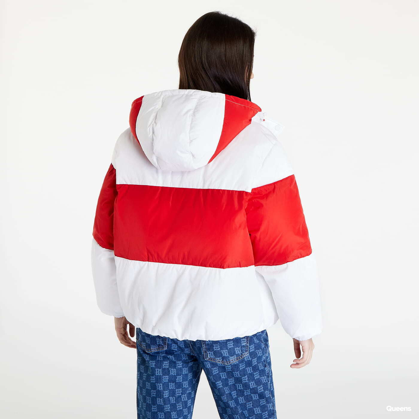 Bundy TOMMY JEANS Shiny Badge Puffer White / Red