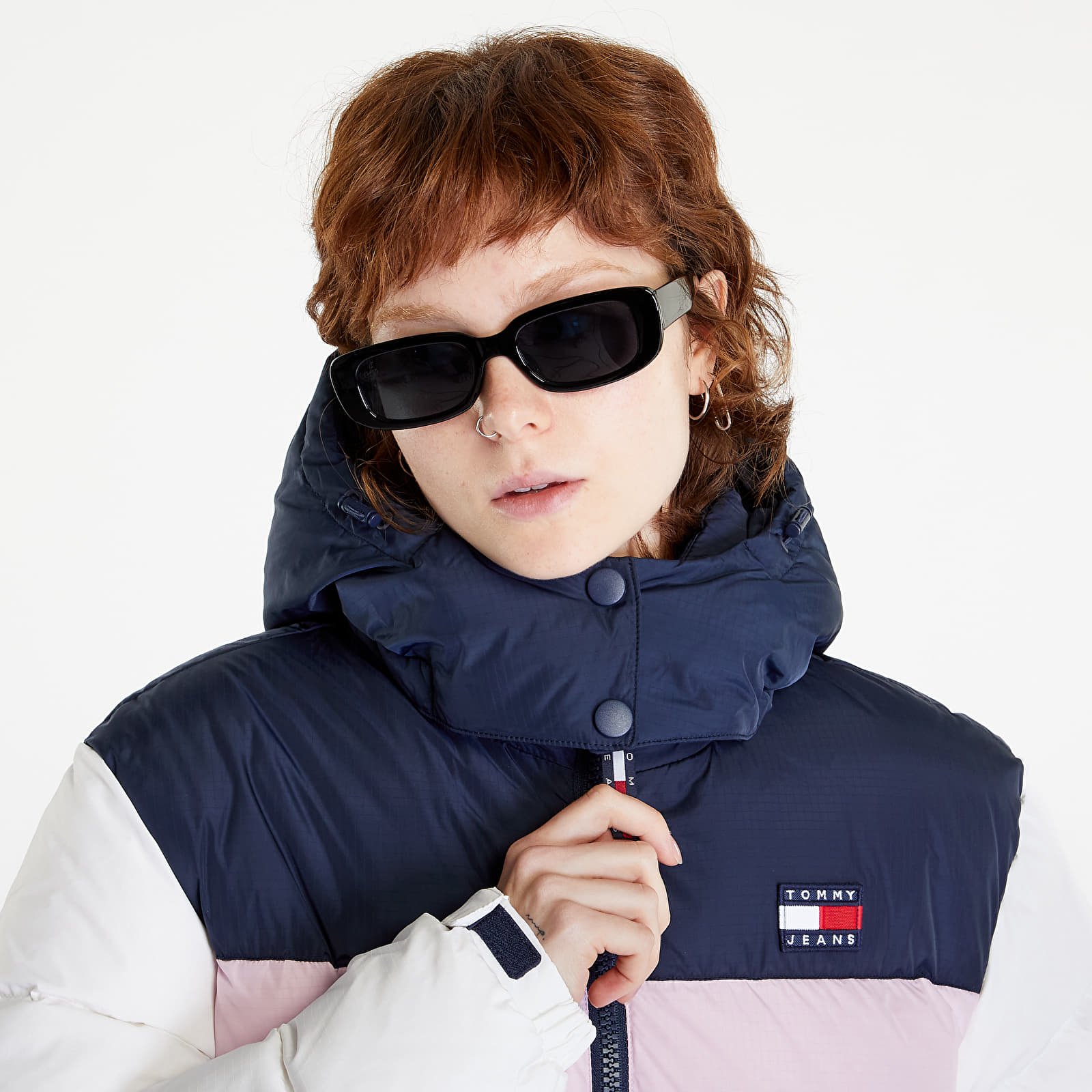 Jackets TOMMY JEANS Cblk Alaska Puffer Blue/ Pink/ White