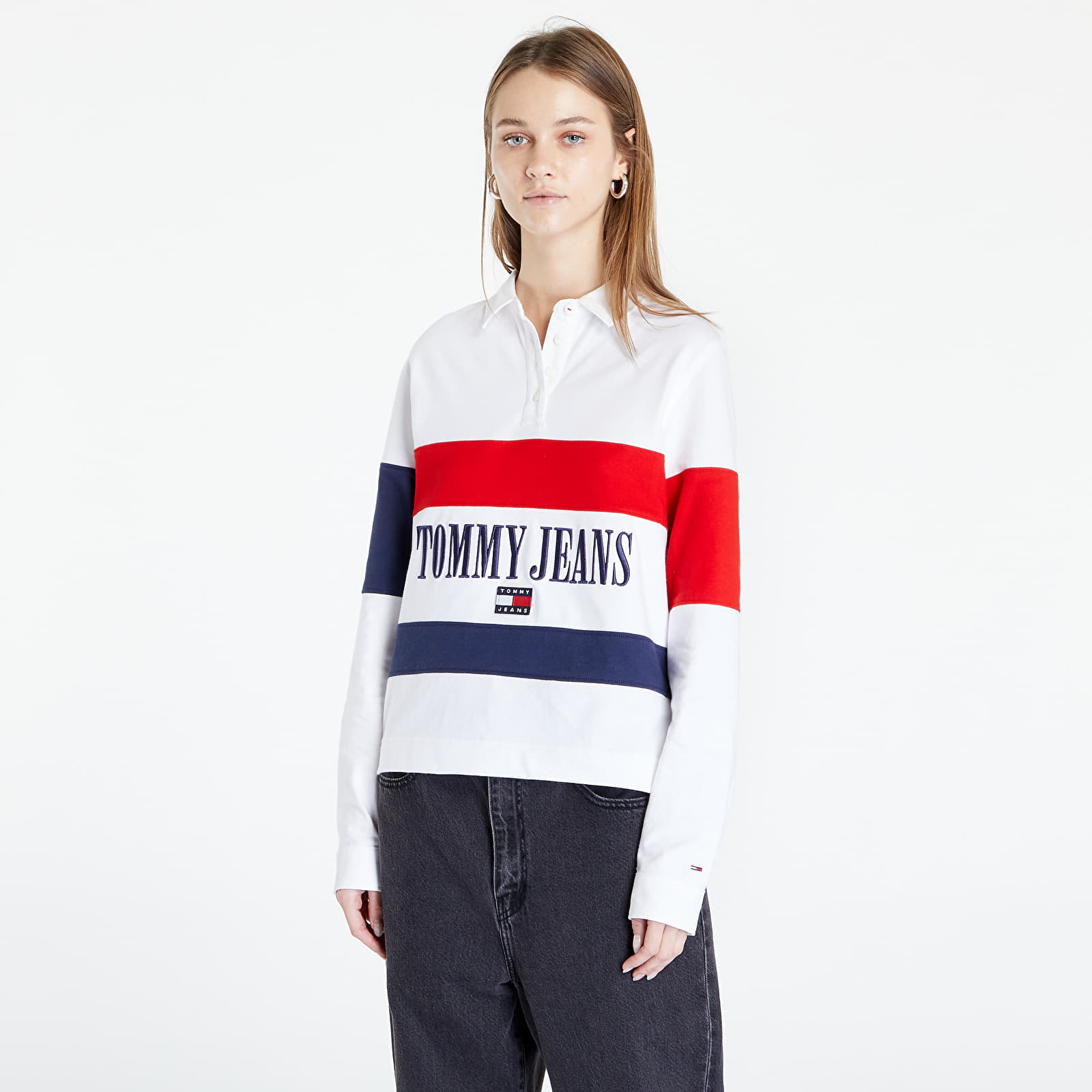 T-Shirts TOMMY JEANS Oversized Archive Polo White