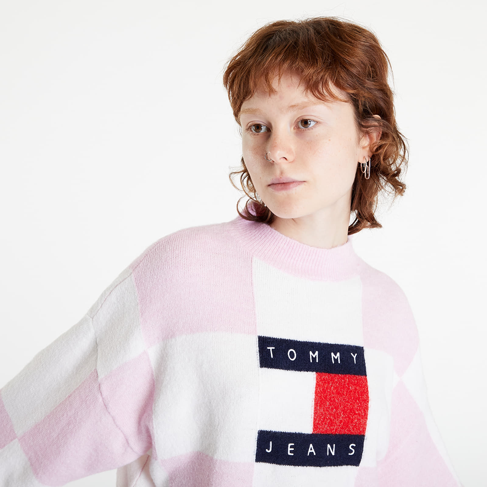 Tommy jeans sweater pink deals
