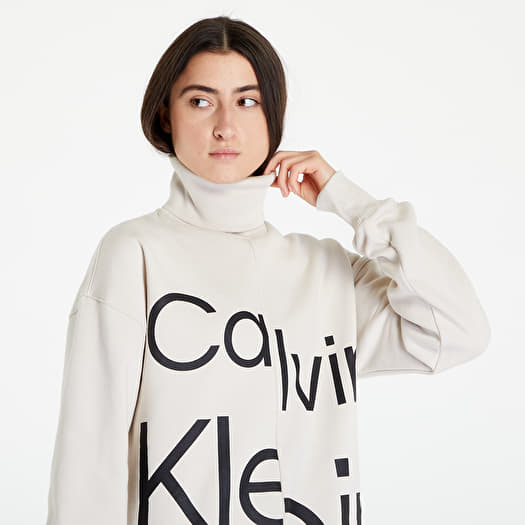 | Jeans Klein Calvin Disrupted Kleider Roll Logo Queens Beige