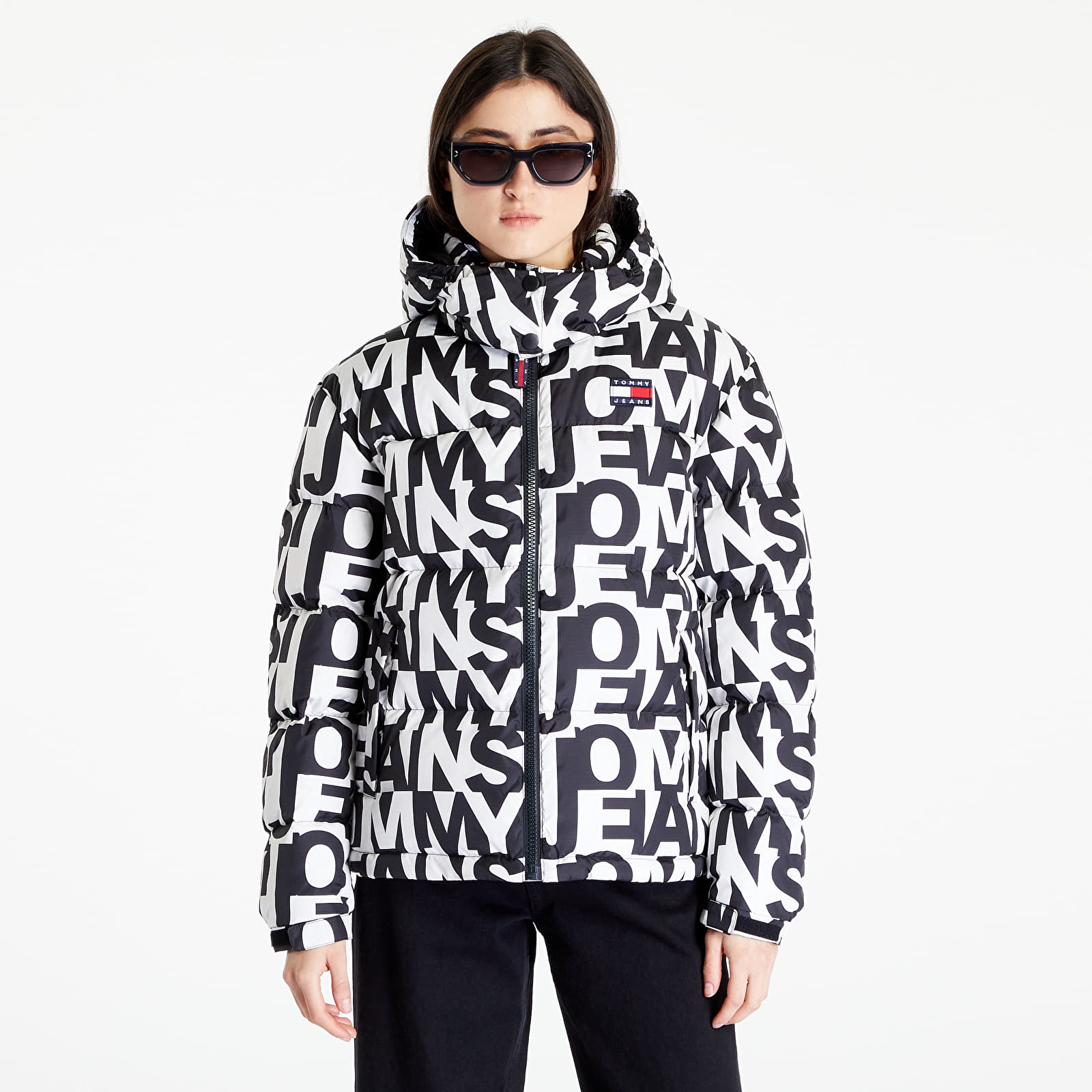 Tommy Allover Repeat Print Coats Tj and | Jeans Tjw Alaska Jackets Queens Puffer