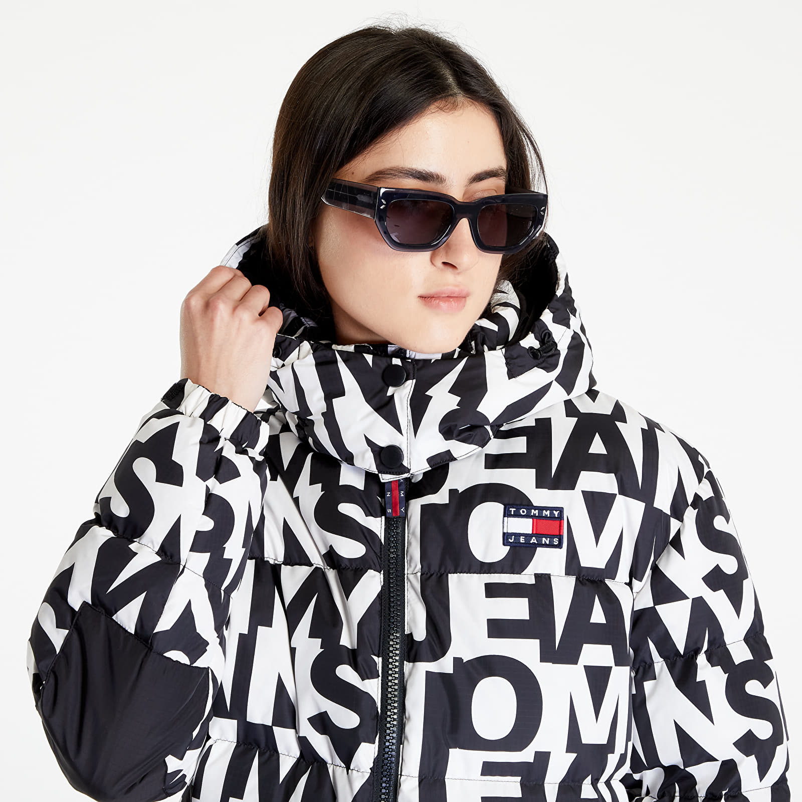 Alaska Jackets Allover and Coats Jeans | Queens Tommy Repeat Tj Print Puffer Tjw