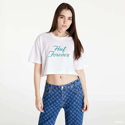 T-shirt HUF Forever S/S Crop Tee White