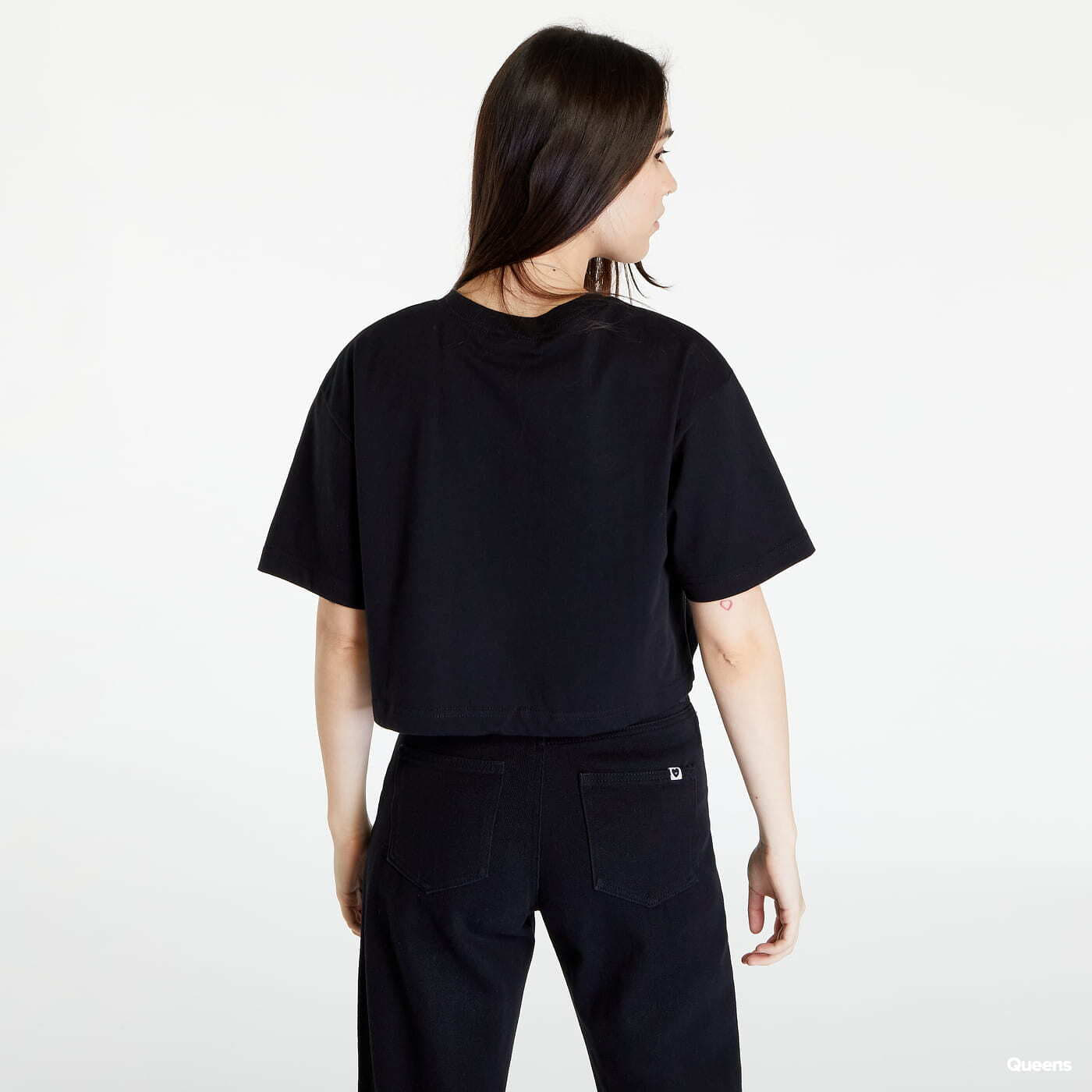 Tričká HUF Gummed S/S Crop Tee Black