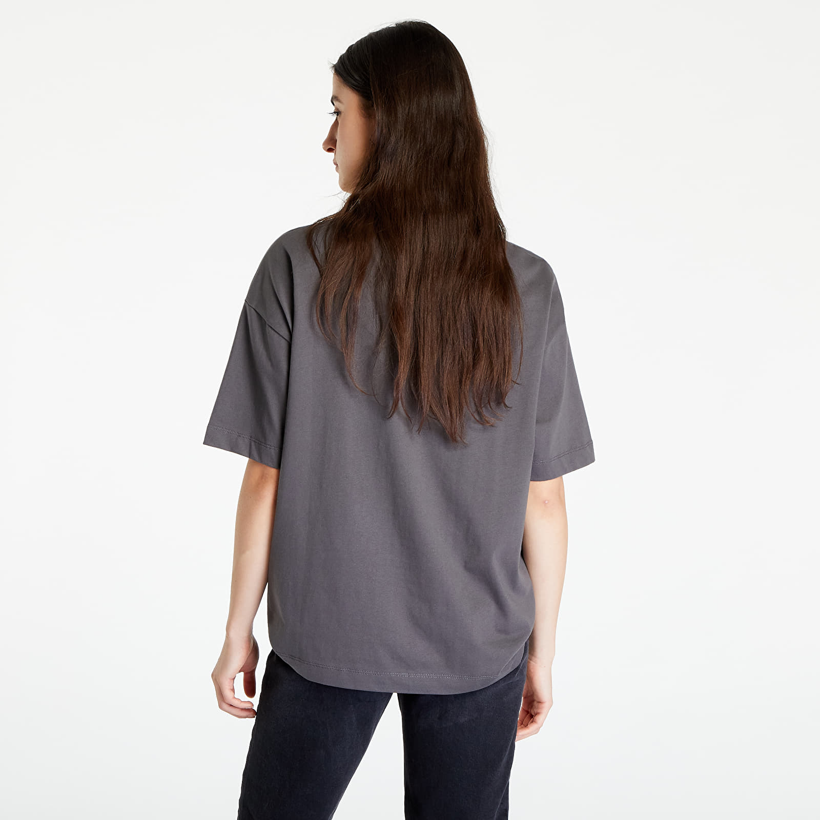 Tričká CALVIN KLEIN JEANS Slogan Boyfriend T-Shirt Grey