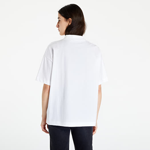 T-Shirts CALVIN KLEIN JEANS Slogan Boyfriend T-Shirt White | Queens