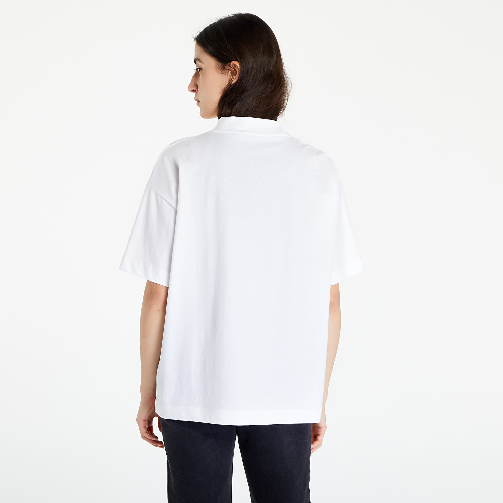 T-skjorter CALVIN KLEIN JEANS Slogan Boyfriend T-Shirt White