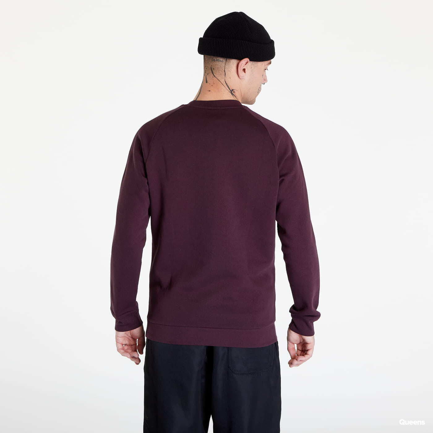 Sudaderas adidas Originals Adicolor Classics 3-Stripes Crew Sweatshirt Wine