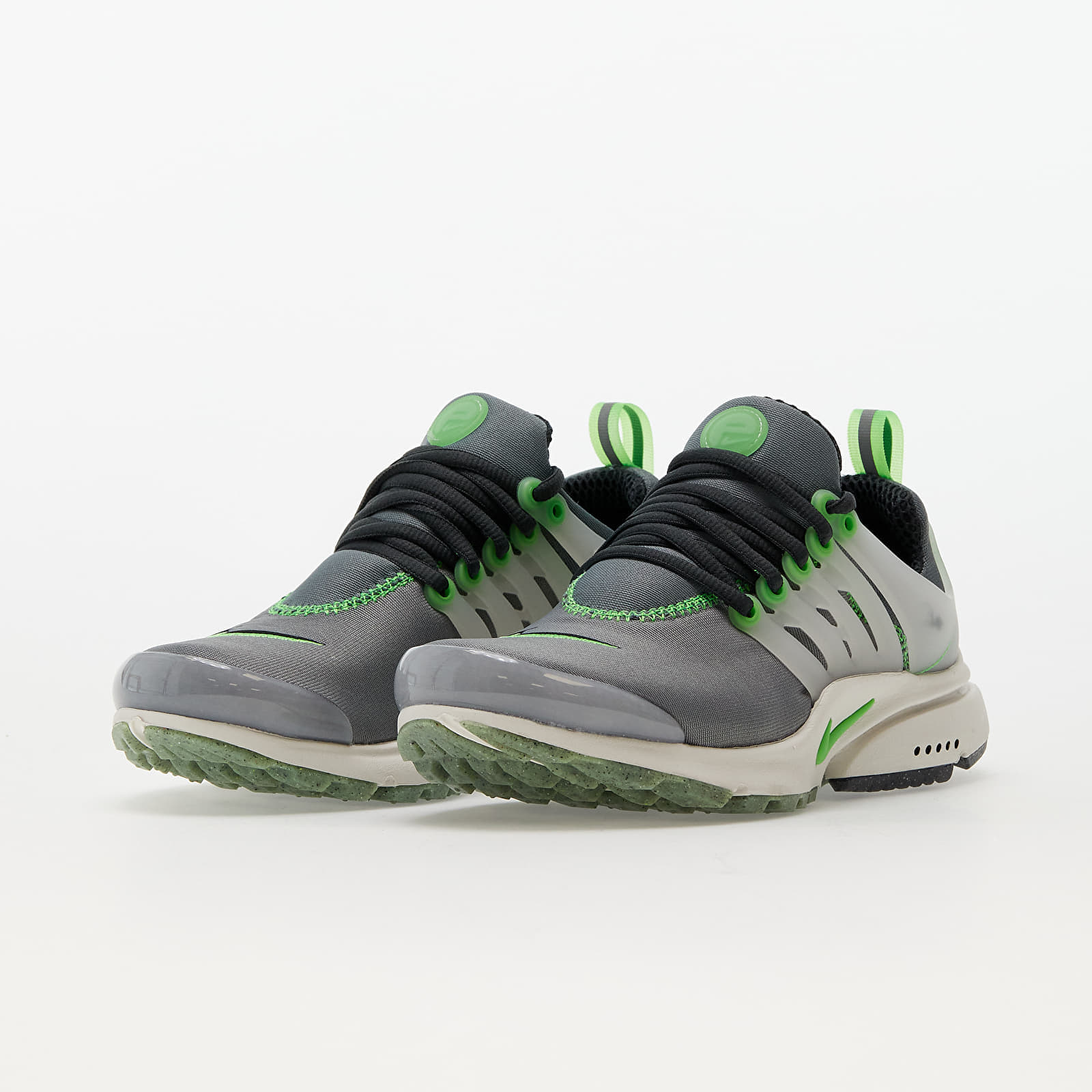 Nike presto grey and green clearance