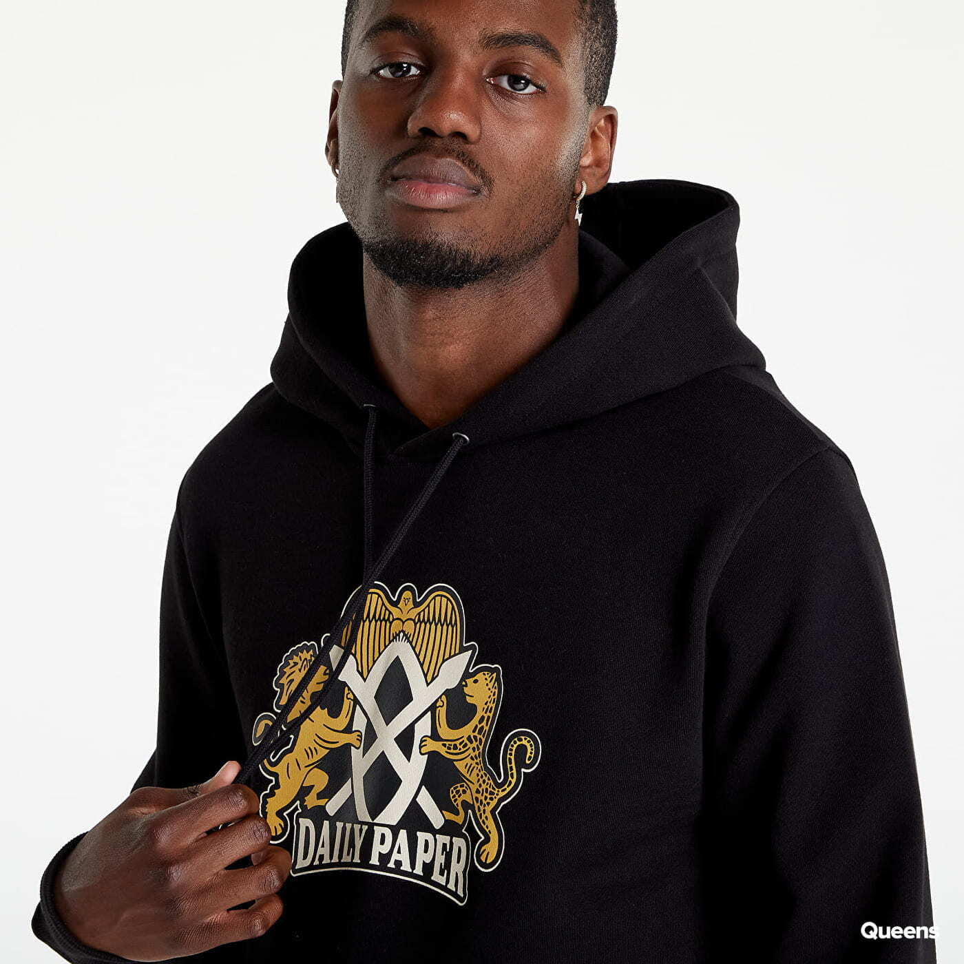 Mikiny Daily Paper Nakato Hoodie Black