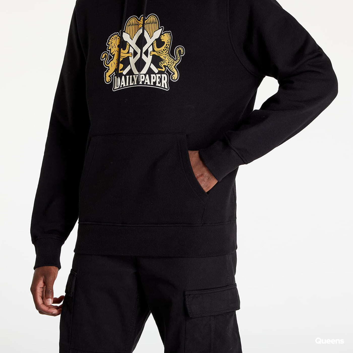 Mikiny Daily Paper Nakato Hoodie Black