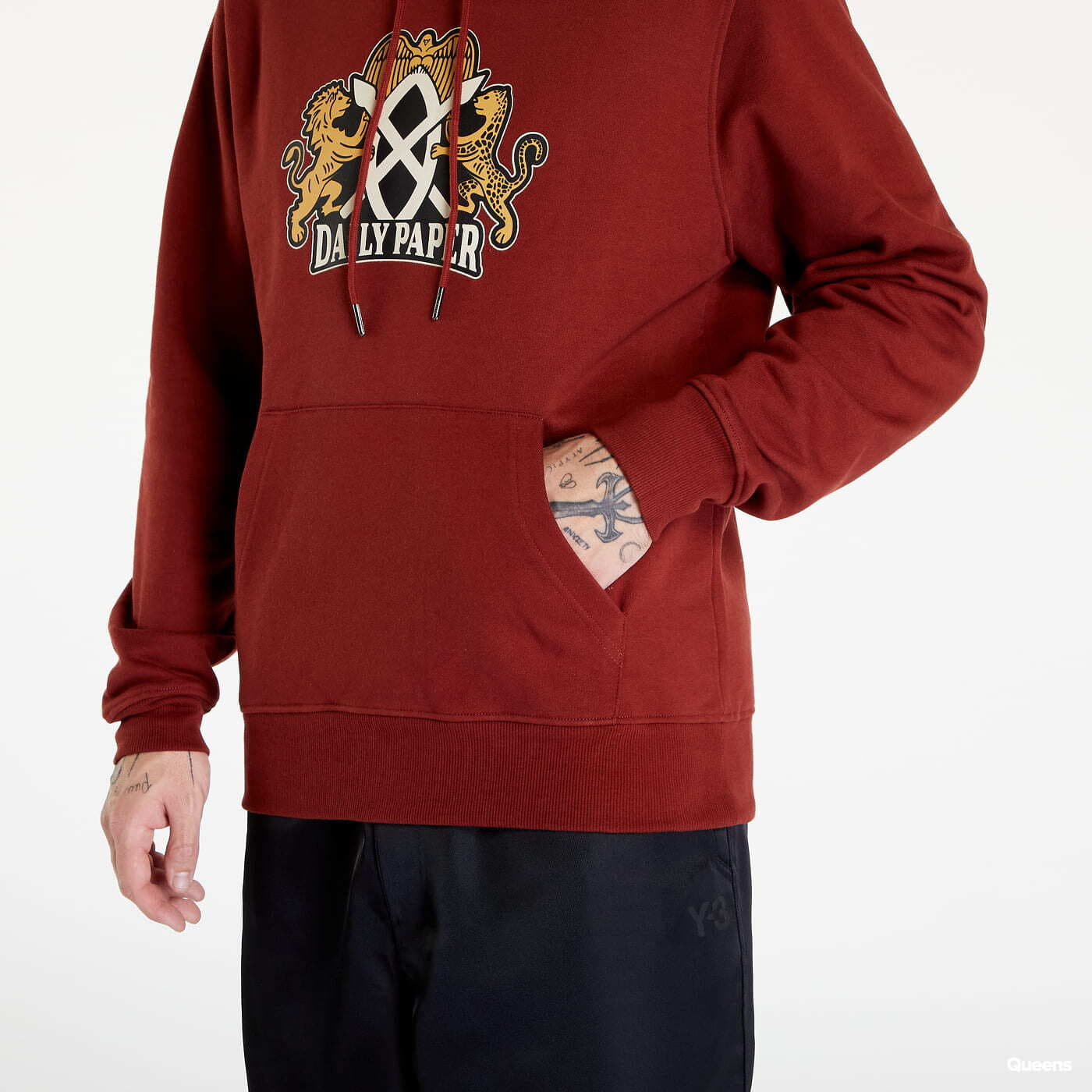 Daily paper red hoodie deals
