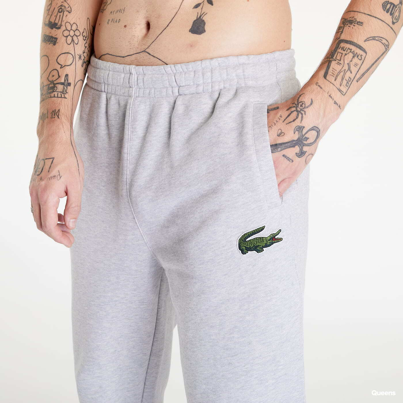 Bikses LACOSTE Tracksuits & track trousers Silver Chine