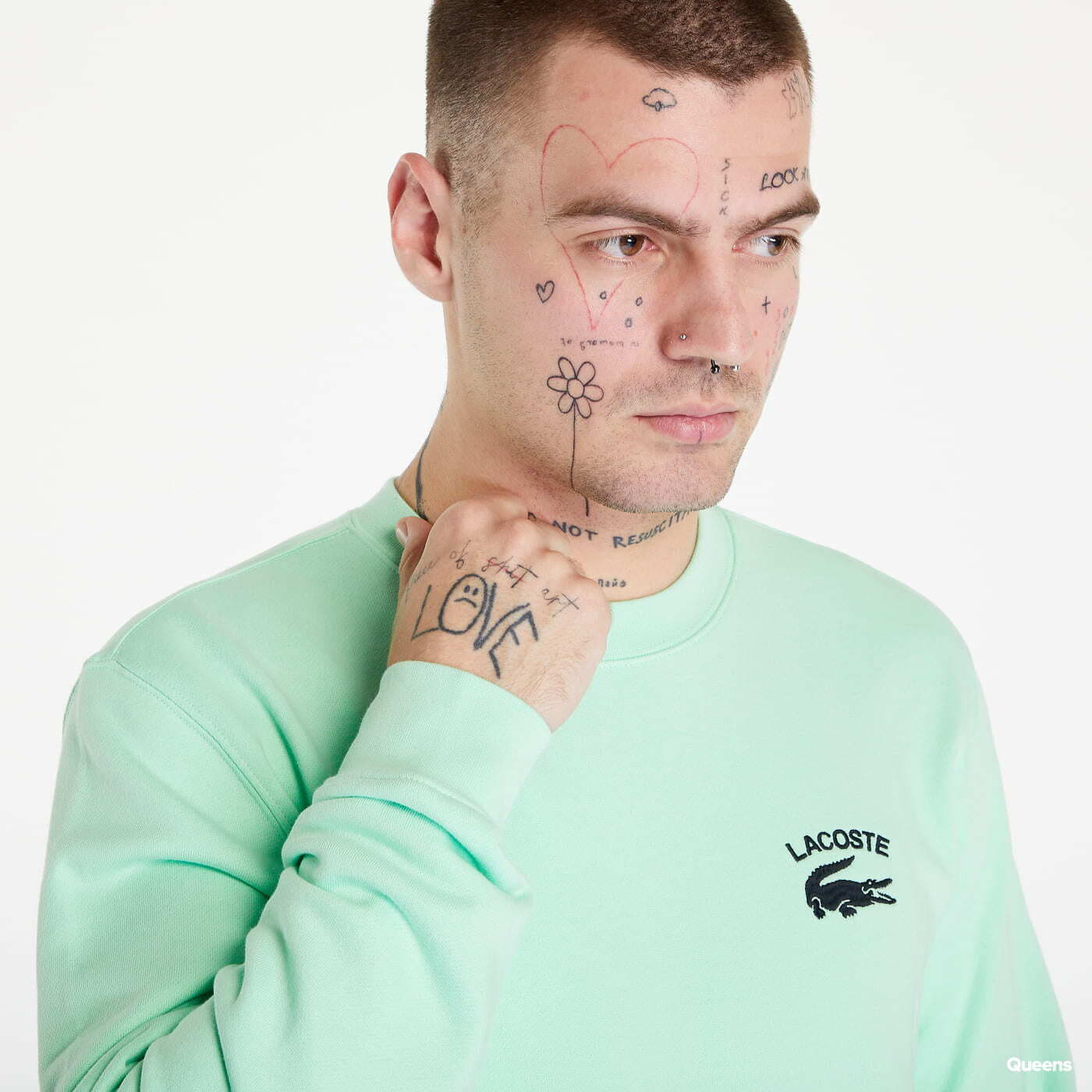 Lacoste sweatshirt green sale