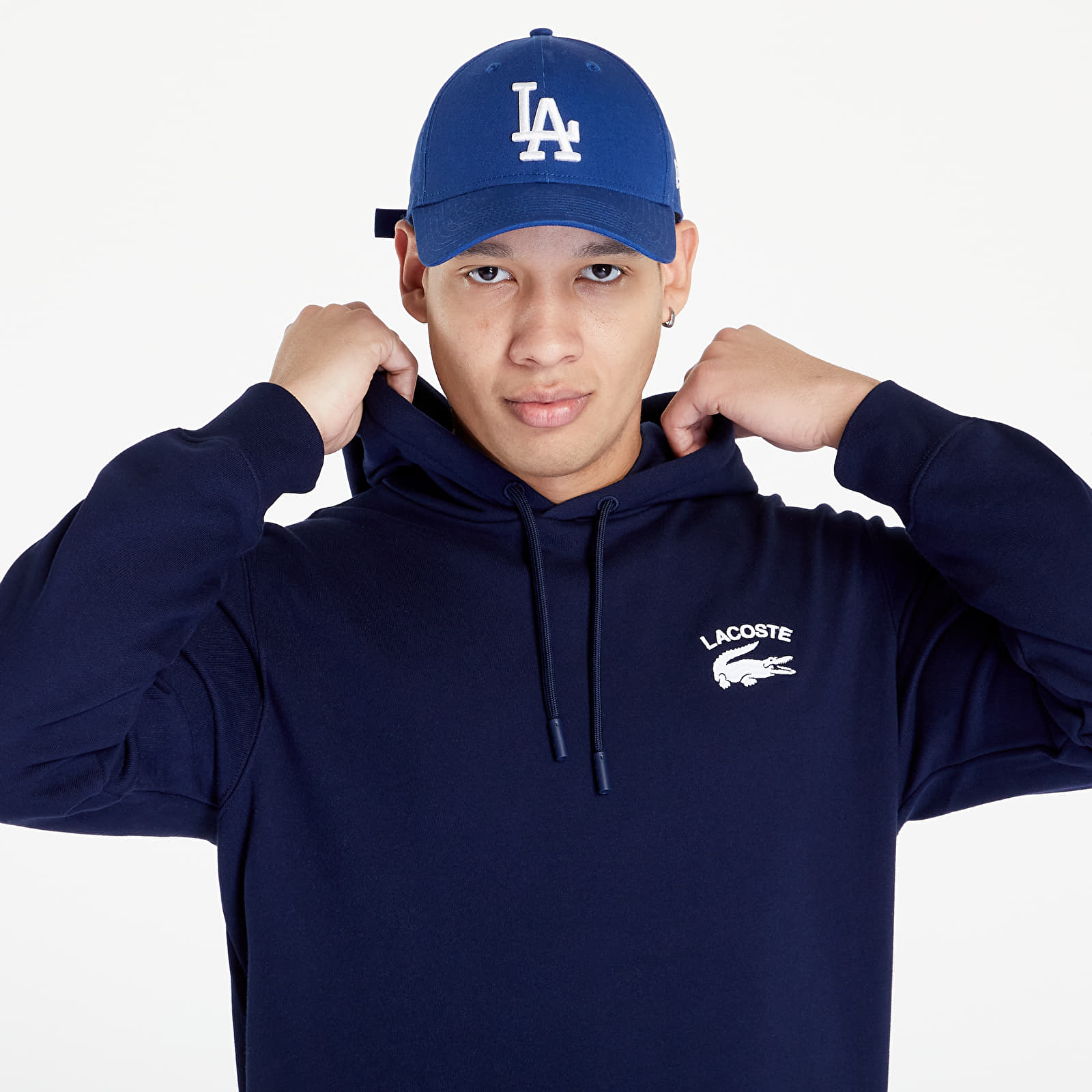 Lacoste hoodie top navy blue