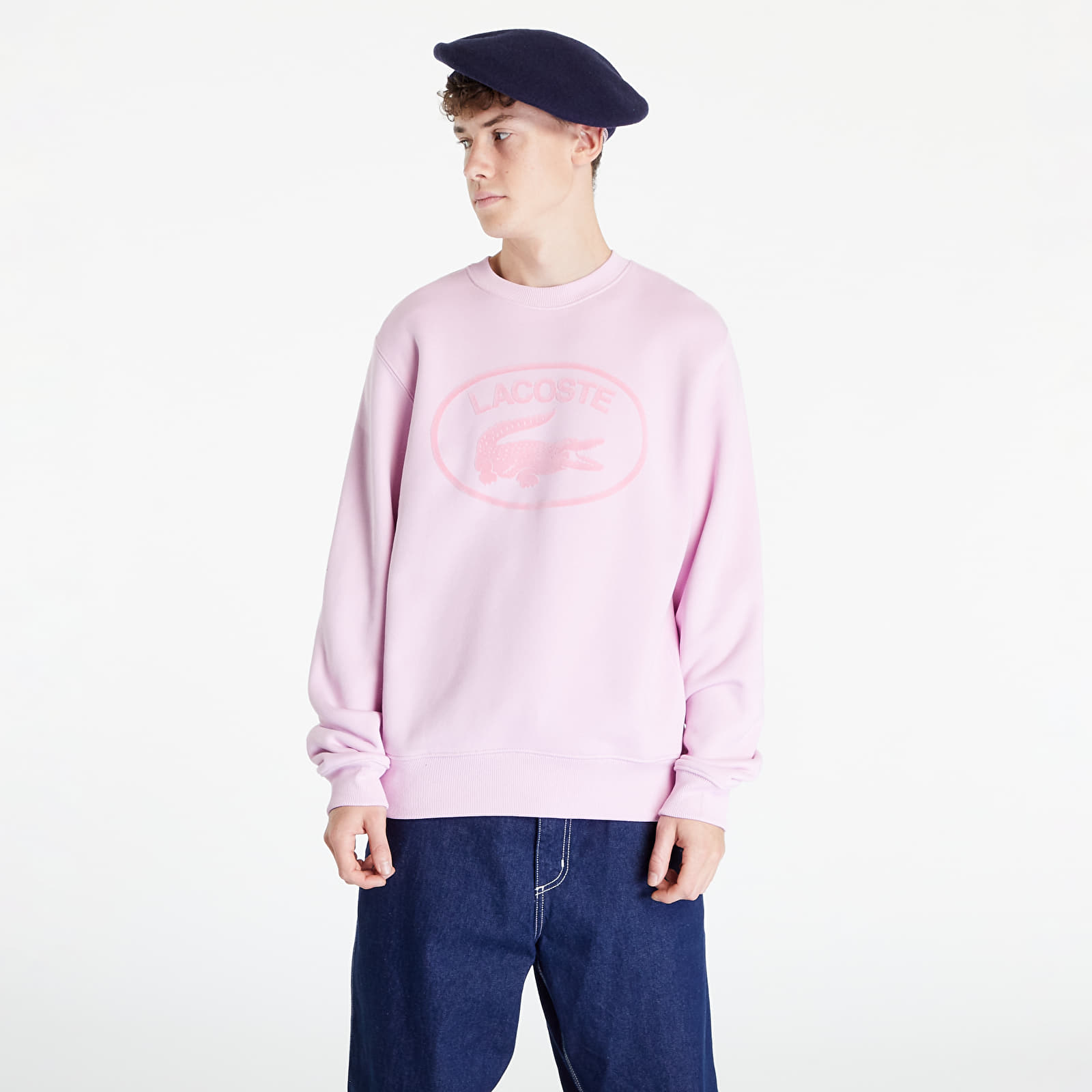 Mikiny LACOSTE Sweatshirts Pink