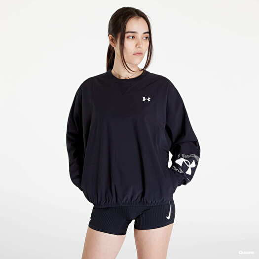 Hoodies and sweatshirts Under Armour Woven Graphic Crew Sweatshirt Black |  Queens