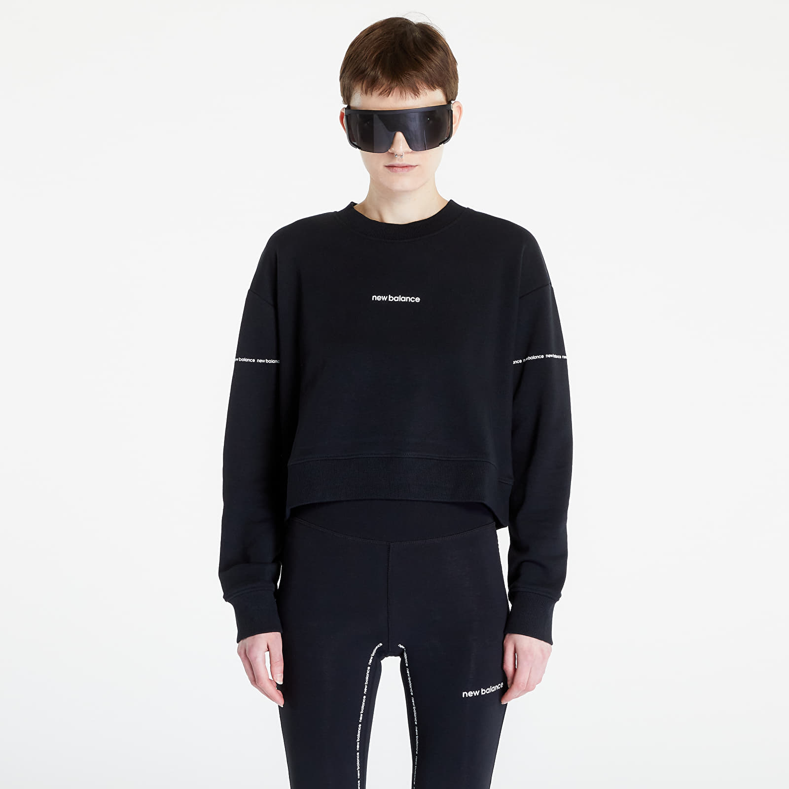 Hanorace New Balance Essentials Winter Crew Black