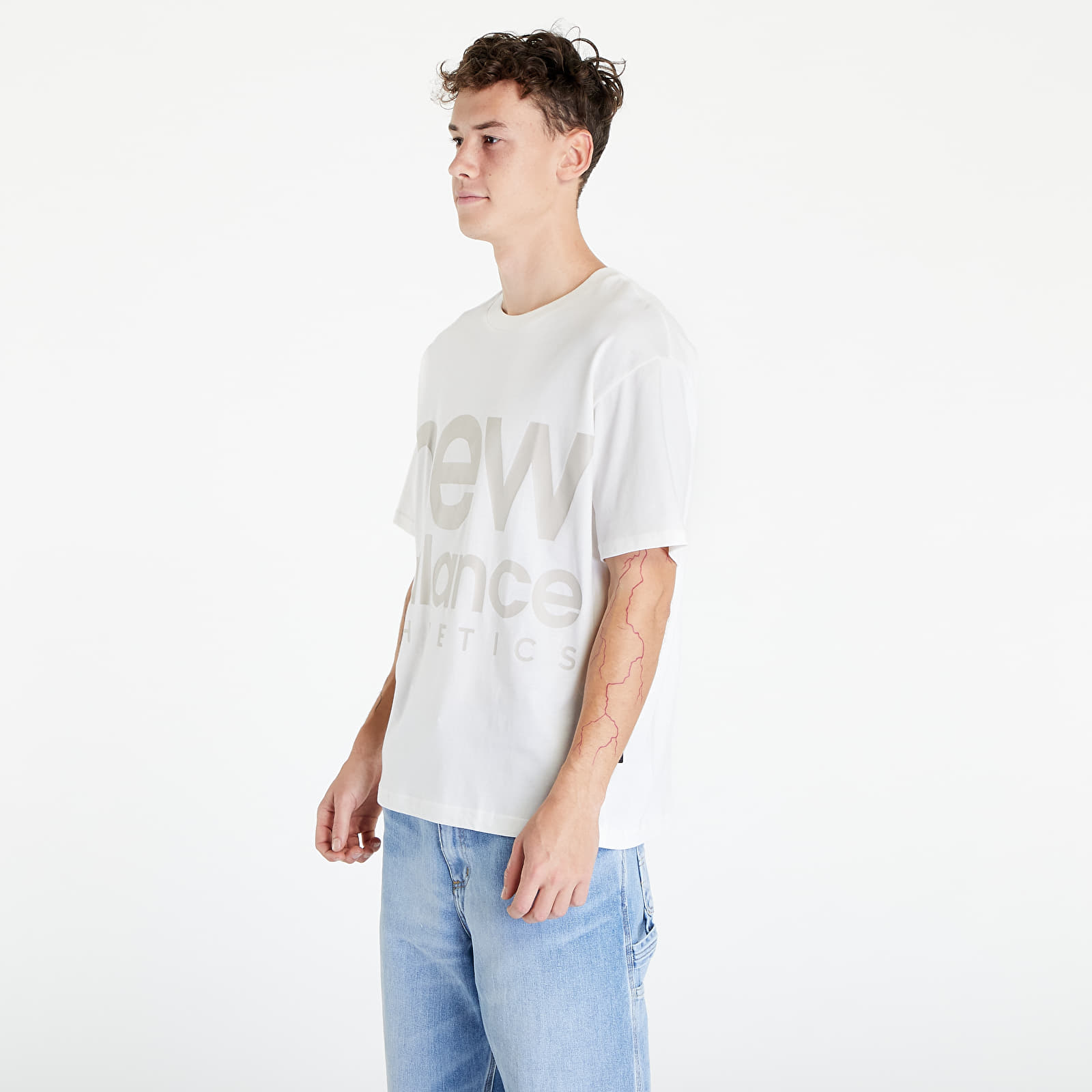 T-Shirts New Balance Athletics Unisex Out of Bounds Tee Sea Salt Heather